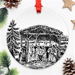 Nativity 1 - Round Ornament (Two Sides)