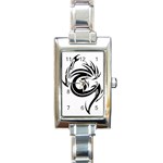 tattoo Rectangular Italian Charm Watch