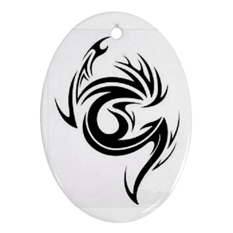 tattoo Ornament (Oval) from ArtsNow.com Front