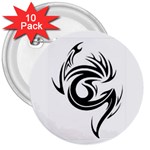 tattoo 3  Button (10 pack)