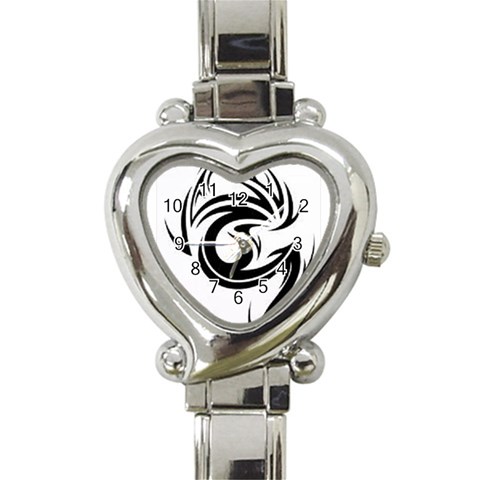 Custom Heart Italian Charm Watch from ArtsNow.com Front
