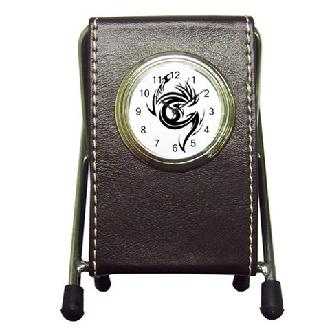 Custom Pen Holder Desk Clock from ArtsNow.com Front