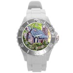 Essex Lighthouse -AveHurley ArtRevu.com- Round Plastic Sport Watch (L)