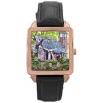 Essex Lighthouse -AveHurley ArtRevu.com- Rose Gold Leather Watch 