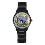 Essex Lighthouse -AveHurley ArtRevu.com- Stainless Steel Round Watch