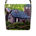 Essex Lighthouse -AveHurley ArtRevu.com- Flap Closure Messenger Bag (L)