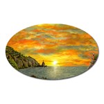 James Hurley Point Lighthouse -AveHurley ArtRevu.com- Magnet (Oval)