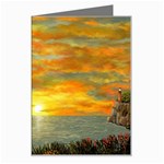 James Hurley Point Lighthouse -AveHurley ArtRevu.com- Greeting Card