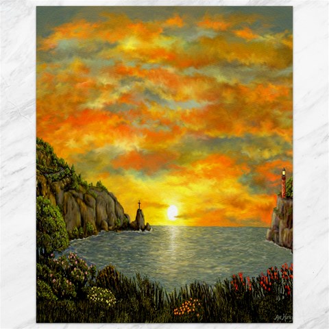 James Hurley Point Lighthouse 15.75 x19.29  Canvas - 1