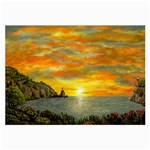 James Hurley Point Lighthouse -AveHurley ArtRevu.com- Large Glasses Cloth