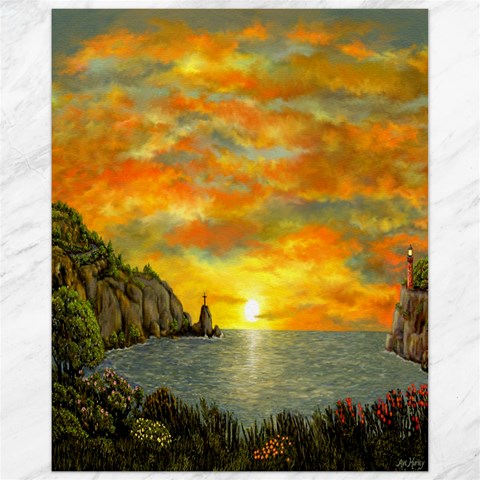 James Hurley Point Lighthouse 10.95 x13.48  Canvas - 1