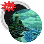 Jerrys Lighthouse -  Ave Hurley - Wrap Canvas Version 3  Magnet (10 pack)