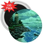 Jerrys Lighthouse -  Ave Hurley - Wrap Canvas Version 3  Magnet (100 pack)
