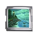 Jerrys Lighthouse -  Ave Hurley - Wrap Canvas Version Mega Link Italian Charm (18mm)