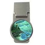 Jerrys Lighthouse -  Ave Hurley - Wrap Canvas Version Money Clip (Round)