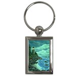 Jerrys Lighthouse -  Ave Hurley - Wrap Canvas Version Key Chain (Rectangle)