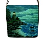Jerrys Lighthouse -  Ave Hurley - Wrap Canvas Version Flap Closure Messenger Bag (Large)