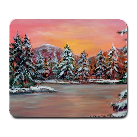  Jane s Winter Sunset   by Ave Hurley of ArtRevu ~ Large Mousepad from ArtsNow.com Front