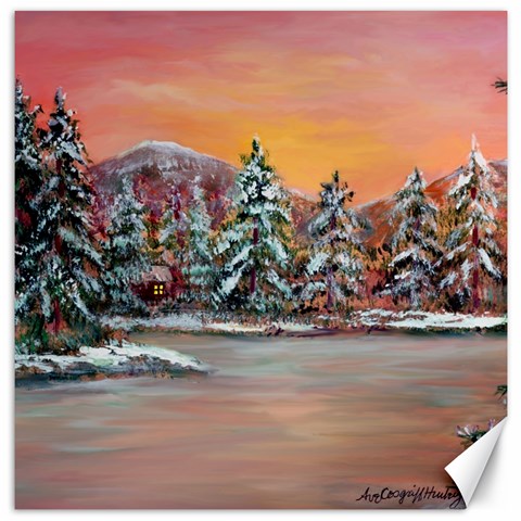  Jane s Winter Sunset   by Ave Hurley of ArtRevu ~ Canvas 12  x 12  from ArtsNow.com 11.4 x11.56  Canvas - 1