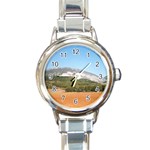 mountainscene1 Round Italian Charm Watch