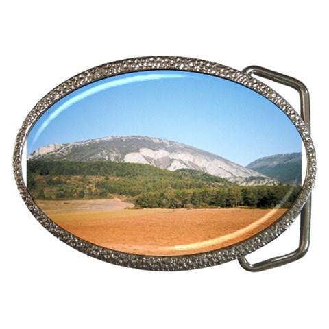 mountainscene1 Belt Buckle from ArtsNow.com Front