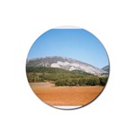 mountainscene1 Rubber Coaster (Round)