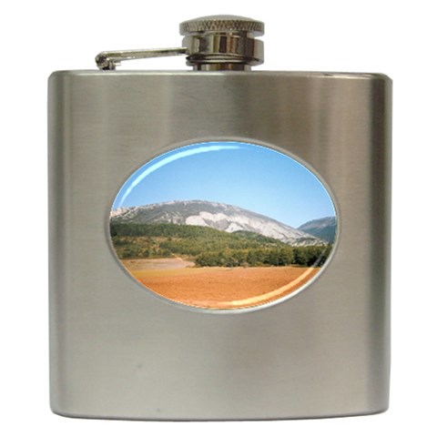 mountainscene1 Hip Flask (6 oz) from ArtsNow.com Front
