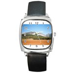 mountainscene1 Square Metal Watch