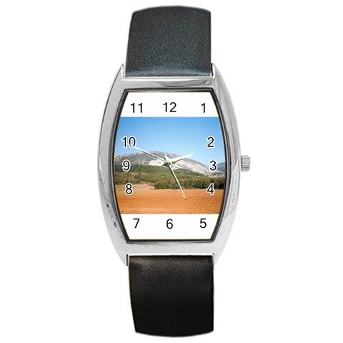 mountainscene1 Barrel Style Metal Watch from ArtsNow.com Front