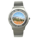 mountainscene1 Stainless Steel Watch