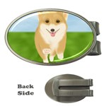 Walking Dog Money Clip (Oval)