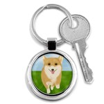 Walking Dog Key Chain (Round)