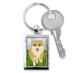 Walking Dog Key Chain (Rectangle)