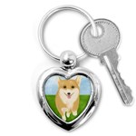 Walking Dog Key Chain (Heart)