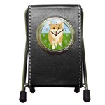 Walking Dog Pen Holder Desk Clock