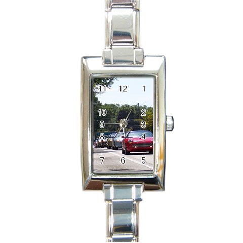 Cruise Rectangular Italian Charm Watch from ArtsNow.com Front