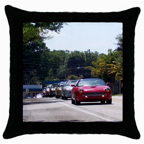 Cruise Throw Pillow Case (Black) from ArtsNow.com Front