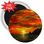 Alyssa s Sunset -Ave Hurley ArtRevu.com- 3  Magnet (100 pack)