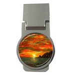 Alyssa s Sunset -Ave Hurley ArtRevu.com- Money Clip (Round)