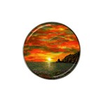 Alyssa s Sunset -Ave Hurley ArtRevu.com- Hat Clip Ball Marker (4 pack)