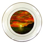 Alyssa s Sunset -Ave Hurley ArtRevu.com- Porcelain Plate
