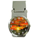 Alyssa s Sunset -Ave Hurley ArtRevu.com- Money Clip Watch