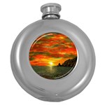 Alyssa s Sunset -Ave Hurley ArtRevu.com- Hip Flask (5 oz)