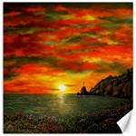 Alyssa s Sunset -Ave Hurley ArtRevu.com- Canvas 12  x 12 