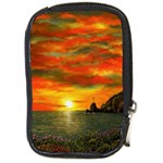 Alyssa s Sunset -Ave Hurley ArtRevu.com- Compact Camera Leather Case