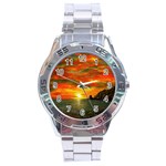 Alyssa s Sunset -Ave Hurley ArtRevu.com- Stainless Steel Analogue Watch