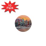 Jane s Winter Sunset -AveHurley ArtRevu.com- 1  Mini Magnet (10 pack) 