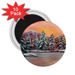 Jane s Winter Sunset -AveHurley ArtRevu.com- 2.25  Magnet (10 pack)