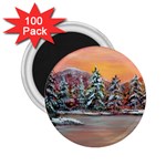 Jane s Winter Sunset -AveHurley ArtRevu.com- 2.25  Magnet (100 pack) 