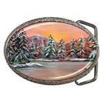 Jane s Winter Sunset -AveHurley ArtRevu.com- Belt Buckle